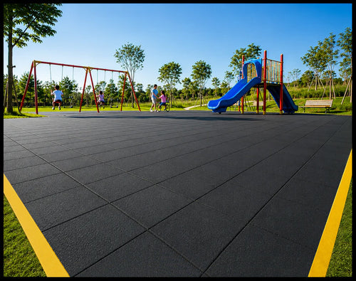 Interlocking Playground Tiles – Heavy-Duty Rubber Safety Flooring for Play Areas
