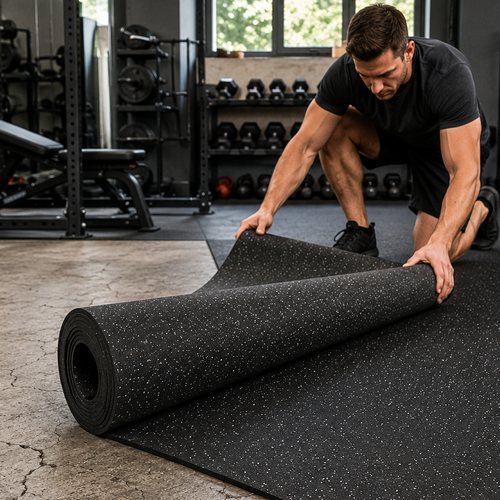 Rubber Matting Rolls | Heavy-Duty Non-Slip Gym & Industrial