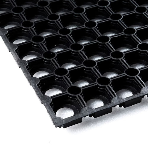 Non-Slip Rubber Ice Rink Matting - Comfort, Injury Prevention Skate Blade Protection Cold Insulation Vibration Absorption Easy-Clean Honeycomb Surface