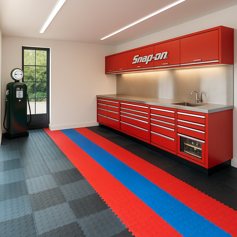 Rubberco 7mm Industrial PVC Floor Tiles