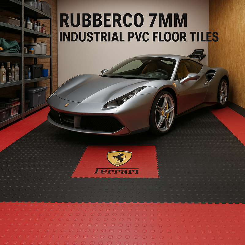 Rubberco 7mm Industrial PVC Floor Tiles