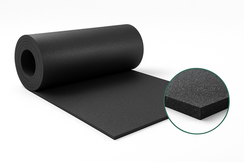 3mm Rubber Acoustic Underlayment for Floors, 94% Recycled, Sound Control, Mould Resistant, Easy Install, CE Marked, Qualified, Impact Sound Reduction