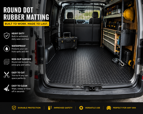 Heavy-Duty Non-Slip Rubber Van Lining | Sold by the Metre