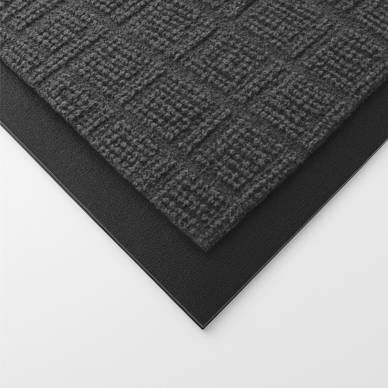 Heavy Duty Rubber Backed Barrier Mat - Durable Polypropylene Carpet, Anti-Trip Bevelled Edges, 3mm Pile Height, Moisture & Dirt Trapping