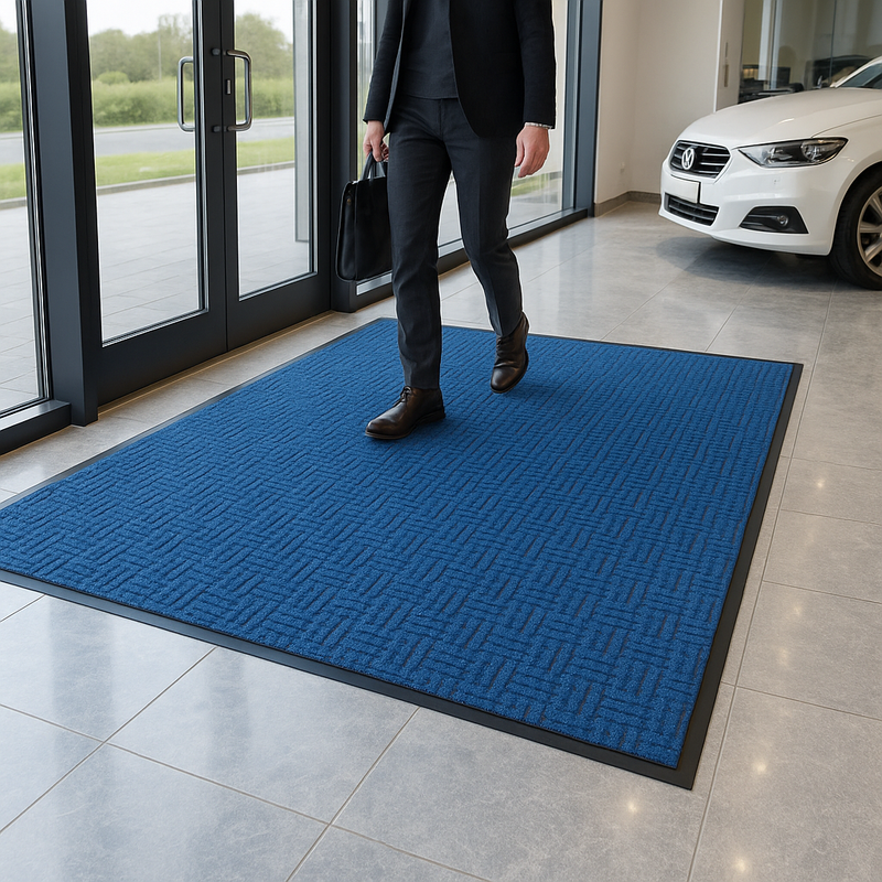 Heavy Duty Rubber Barrier Mats – Anti-Slip, High Traffic, Dual Surface, Dirt & Moisture Trapping, Bevelled Edges, Durable Rubber Base