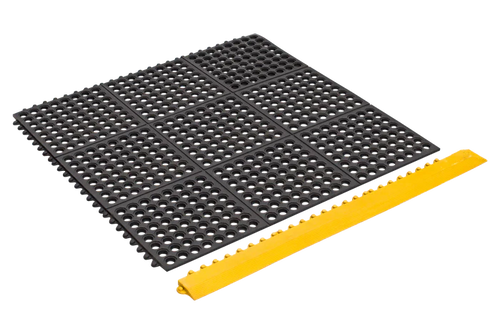 Non-Slip Rubber Decking Matting with Drainage Holes Durable, Weather-Resistant, Easy to Clean Ideal for Decks, Patios, Balconies & Pools