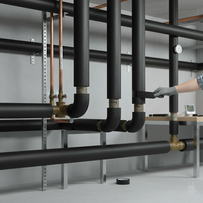 Nitrile Rubber Pipe Insulation Tube for Hot & Cold Water Pipes