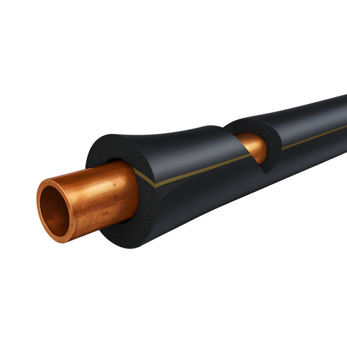 Pipe Insulation Nitrile Foam Self-Seal Black 2m