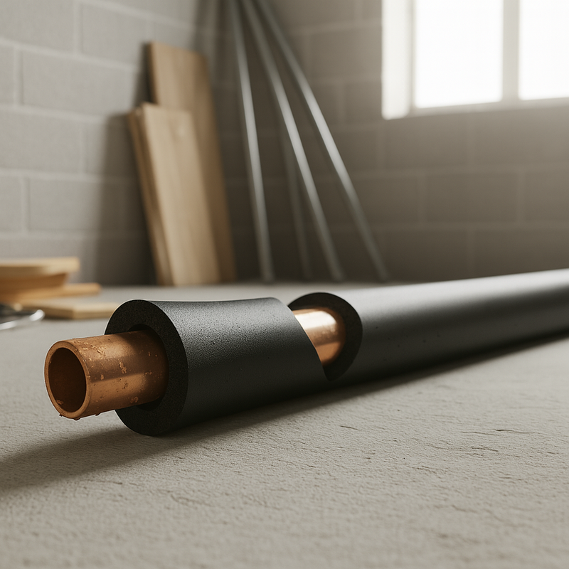 Pipe Insulation Foam Tube 15mm Bore, 13mm Wall, 2m Length – Easy Install