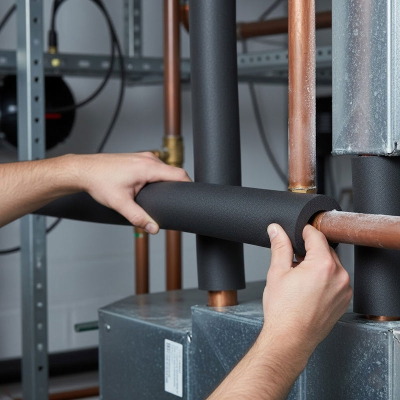 Pipe Insulation Nitrile Foam Class O Black – 89mm Diameter, 32mm Wall, 2m Length