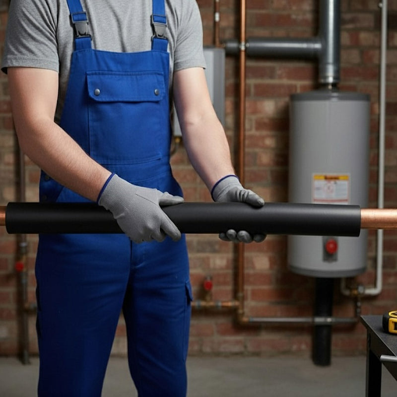 Professional pipe insulation foam 35mm diameter with self-seal adhesive