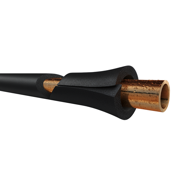 Quick-Fit Pipe Insulation with Adhesive Seal – 15mm × 13mm × 2m