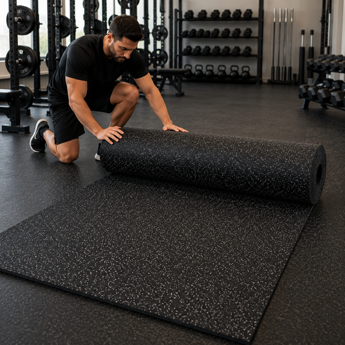 Rubber Matting Rolls | Heavy-Duty Non-Slip Gym & Industrial