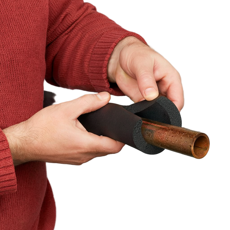 Self-Seal Pipe Insulation Tube – Prevents Condensation and Energy Loss