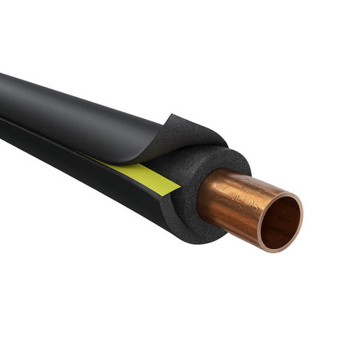 Pipe Insulation Nitrile Foam Self-Seal Black 2m