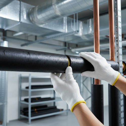 Pipe Insulation Foam Self Seal Black 20mm Bore 19mm Wall