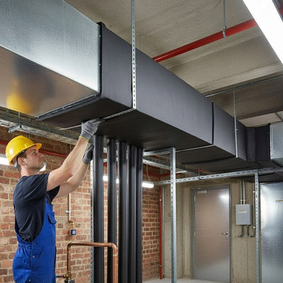 Self-seal pipe insulation foam black 35mm x 9mm wall 2m length