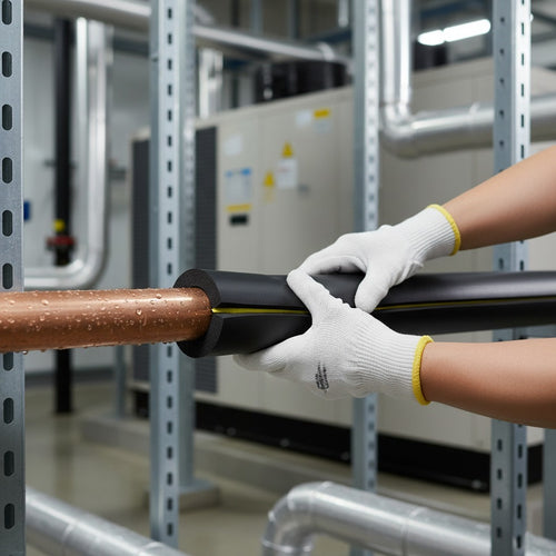 Pipe Insulation Foam Self Seal Black 42mm Bore 13mm Wall