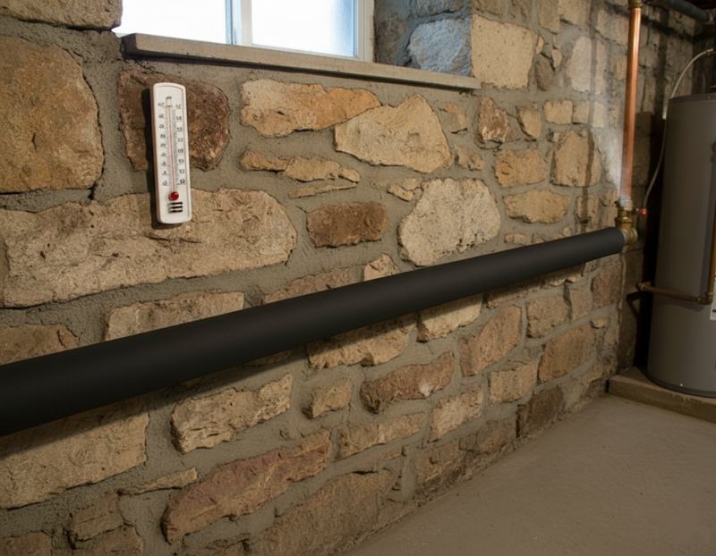 The 10mm inner diameter of the pipe insulation, designed for a snug fit.