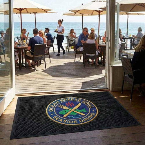 Custom Logo Welcome Mat 8mm Heavy Duty Nylon with Nitrile Rubber Backing – Made to Measure Entrance Floor Mat (Up to 150cm x 8m / 200cm x 6.6m)