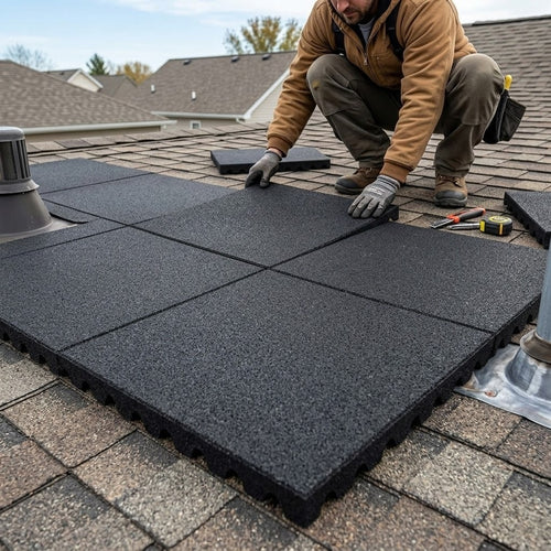 Heavy Duty Rubber Roof Tiles | Weatherproof Anti-Slip Roofing
