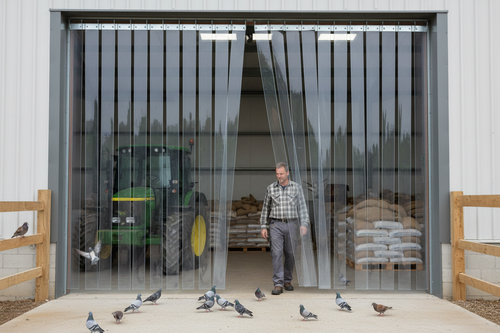 Bird Control Strip Curtains Swivel Hinge | Pest Deterrent Barrier