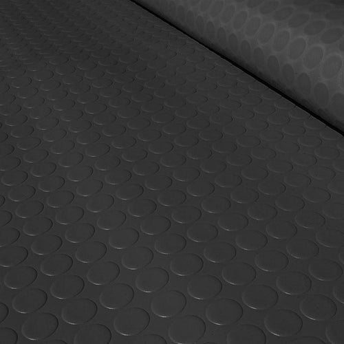 Heavy Duty Non-Slip Rubber Floor Matting - Dot Stud Penny Pattern, Durable, Anti-Creep, Slip Resistant, Indoor/Outdoor, 9 Colours Available.