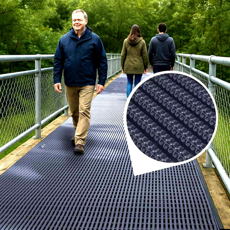Anti-Fatigue Anti-Slip Wet Area Mat – Heavy Duty Rubber, Slip-Resistant, Comfort Flooring for Kitchens, Workplaces, and Wet Environments