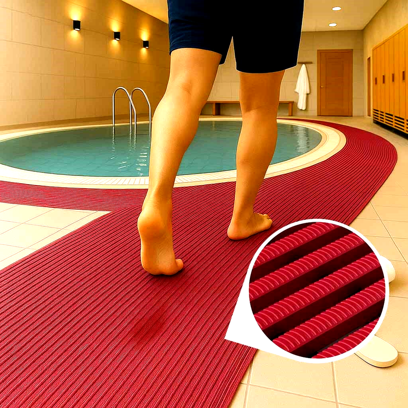 High-Traffic Pool And Wet Areas Safety Mats