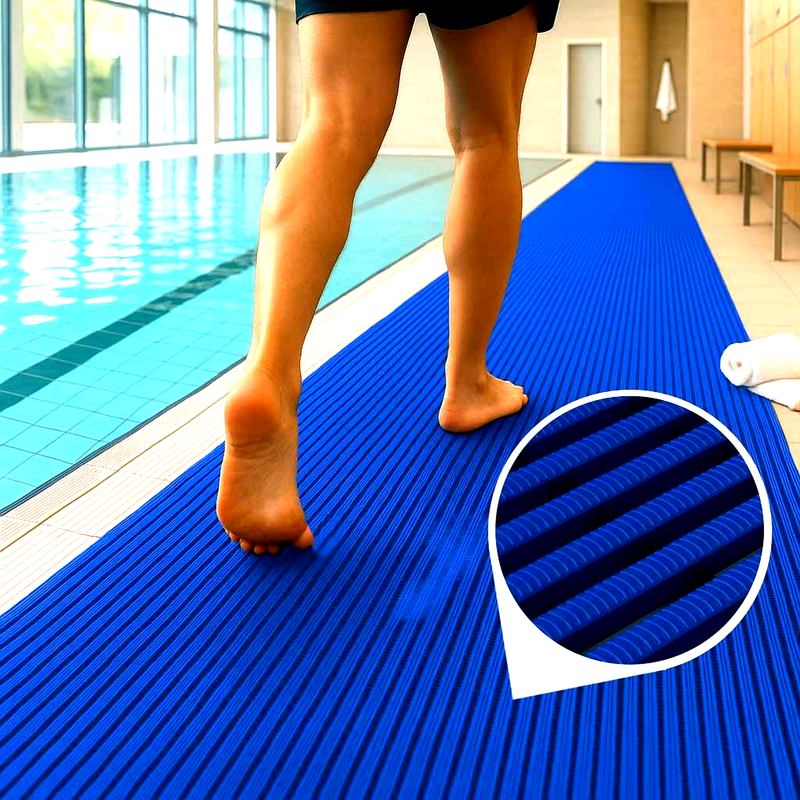 High-Traffic Pool And Wet Areas Safety Mats