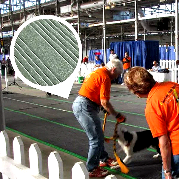 Anti-Fatigue Noise Reducing Mat – Durable PVC Foam, Non-Slip, Cushioned Support for Workstations, Garages with Yellow Safety Borders
