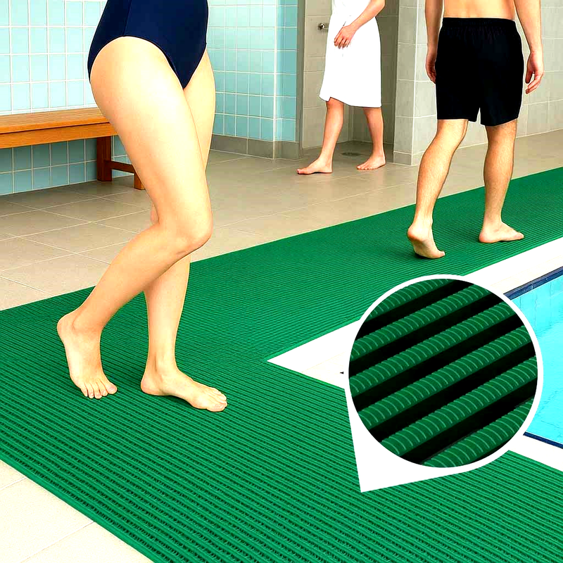 High-Traffic Pool And Wet Areas Safety Mats