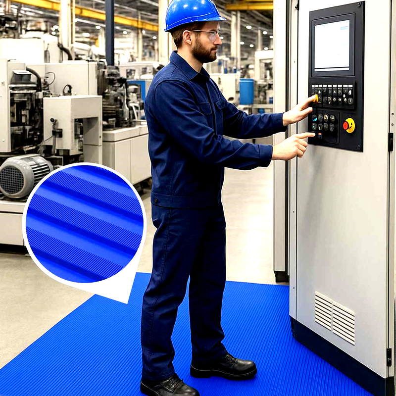 Electrical Insulation Matting – Non-Slip Rubber Safety Mat, Durable & Oil-Resistant, High Voltage Protection for Workspaces & Machinery