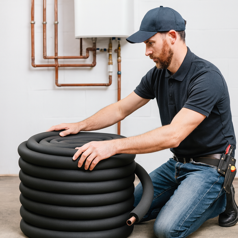 Foam Pipe Insulation Coil Nitrile Rubber 15m – Armaflex EVO