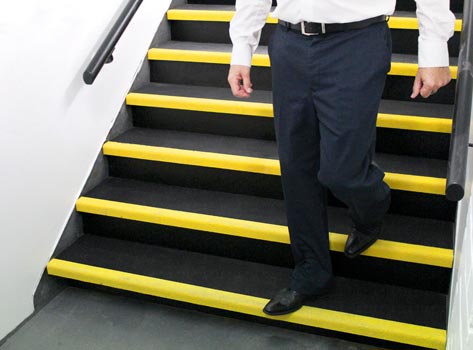 Standard Duty Anti-Slip GRP Stair Treads – Durable, Fire Resistant, Lightweight, Non-Conductive, 5mm Thick, Cut-to-Size, 10-Year Guarantee