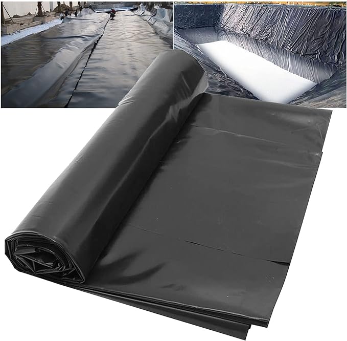 Heavy Duty Black Pond Liner 40-Year Guarantee 0.35mm LDPE with Free Underlay Durable, UV Resistant, Easy Install Pond Lining