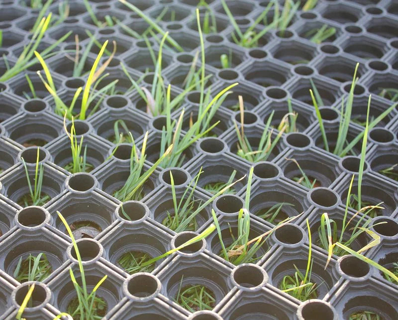 Extra Heavy Duty Open Ring Wet Area Matting - Slip-Resistant, Anti-Fatigue Rubber Mats for Wet Areas, Black, 23mm Thick