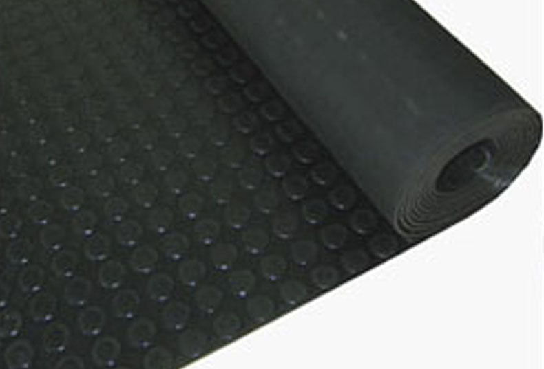 Heavy Duty Non-Slip Rubber Floor Matting - Dot Stud Penny Pattern, 9 Colours, 3-6mm Thick, Anti-Creep, Outdoor/Indoor Use, Various Roll Sizes Available