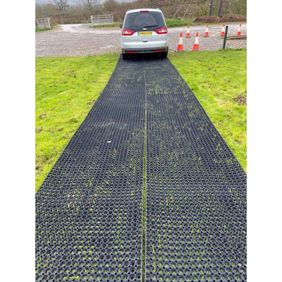 Rubber Grass Mat Roll 1m x 10m – Heavy Duty Anti-Slip Lawn Protection for Driveways, Walkways & Events