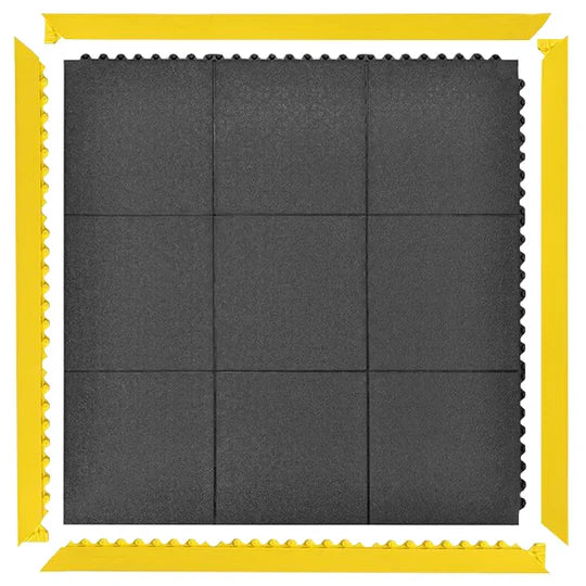 Interlocking CrossFit Gym Mats - Shock Absorbing, Non-Slip Rubber Flooring, Durable, Easy Install, Customisable, Ideal for Weightlifting & Home Gyms