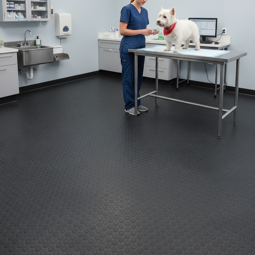 Dog Grooming Salon Rubber Flooring | R11 Non-Slip Wet Area Matting
