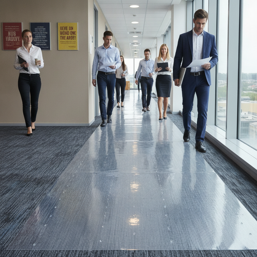 Heavy Duty Vinyl Carpet Protector Runner UK | Clear Floor Protection