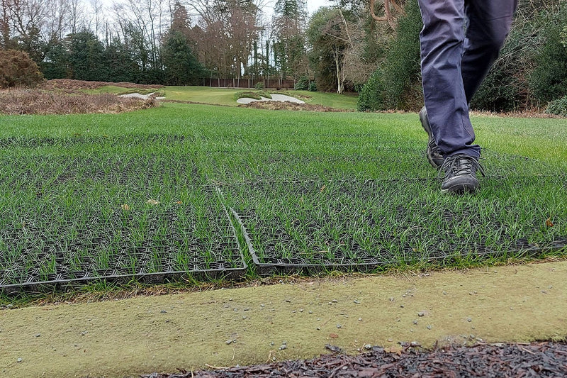 Rubber Grass Mat Roll 1m x 10m – Heavy Duty Anti-Slip Lawn Protection for Driveways, Walkways & Events