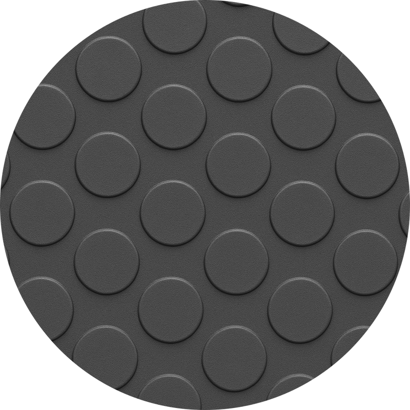 Non-Slip Rubber Flooring Roll – Studded Penny Pattern – R11 Slip Rated – Oil Resistant – 3mm, 4mm, 6mm – Cut to Length