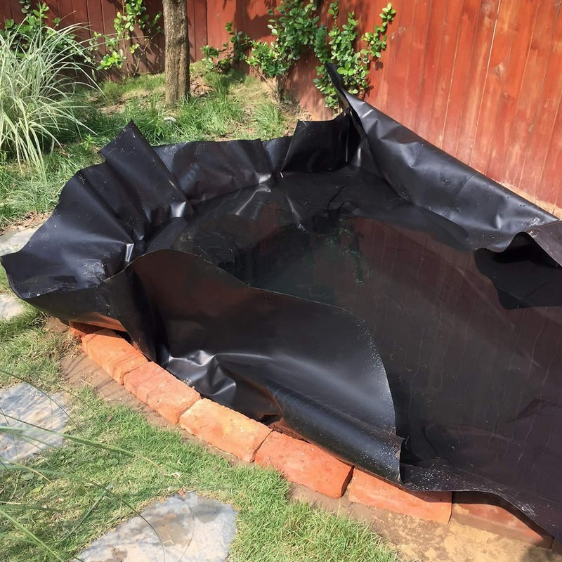 Heavy Duty Black Pond Liner 40-Year Guarantee 0.35mm LDPE with Free Underlay Durable, UV Resistant, Easy Install Pond Lining