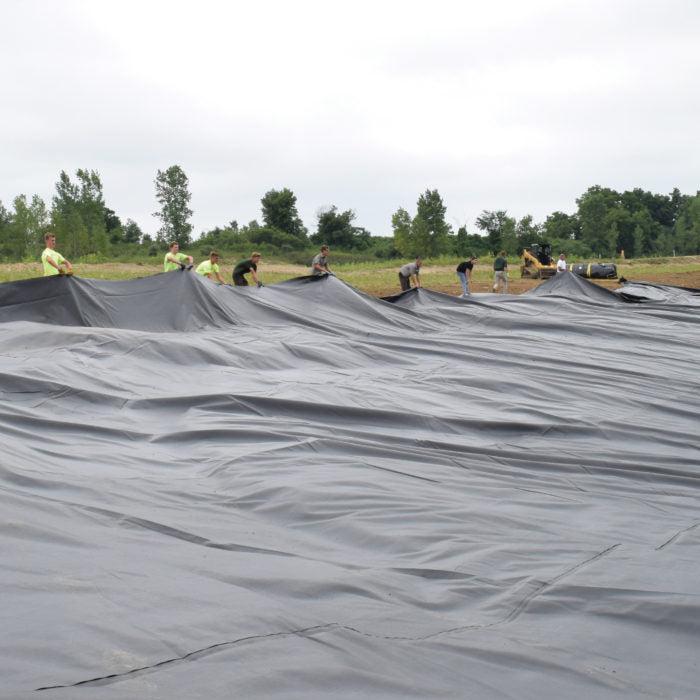 Heavy Duty Black Pond Liner 40-Year Guarantee 0.35mm LDPE with Free Underlay Durable, UV Resistant, Easy Install Pond Lining