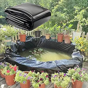 Heavy Duty LDPE Pond Liner 0.35mm, 25 Year Guarantee, Extra Thick & Durable for Ponds and Water Features, UV & Puncture Resistant, Easy to Install