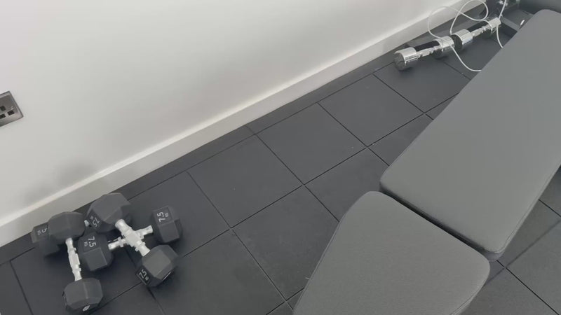Heavy Duty Slip-Resistant Interlocking Rubber Gym Mats Suitable for High Impact Areas