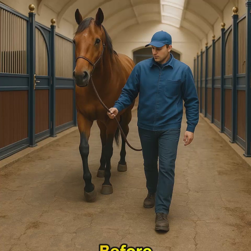 Rubber Co Reversible Stable Matting - Heavy Duty, Non-Slip, Insulating, Bubble & Ribbed Patterns, Easy Clean, Durable Rubber Horse Mats