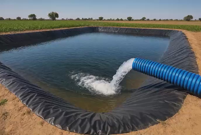 Heavy Duty HDPE Pond Liner 40-Year Guarantee, UV Resistant with Free Underlay - Durable, Flexible, Ideal for Ponds & Water Features